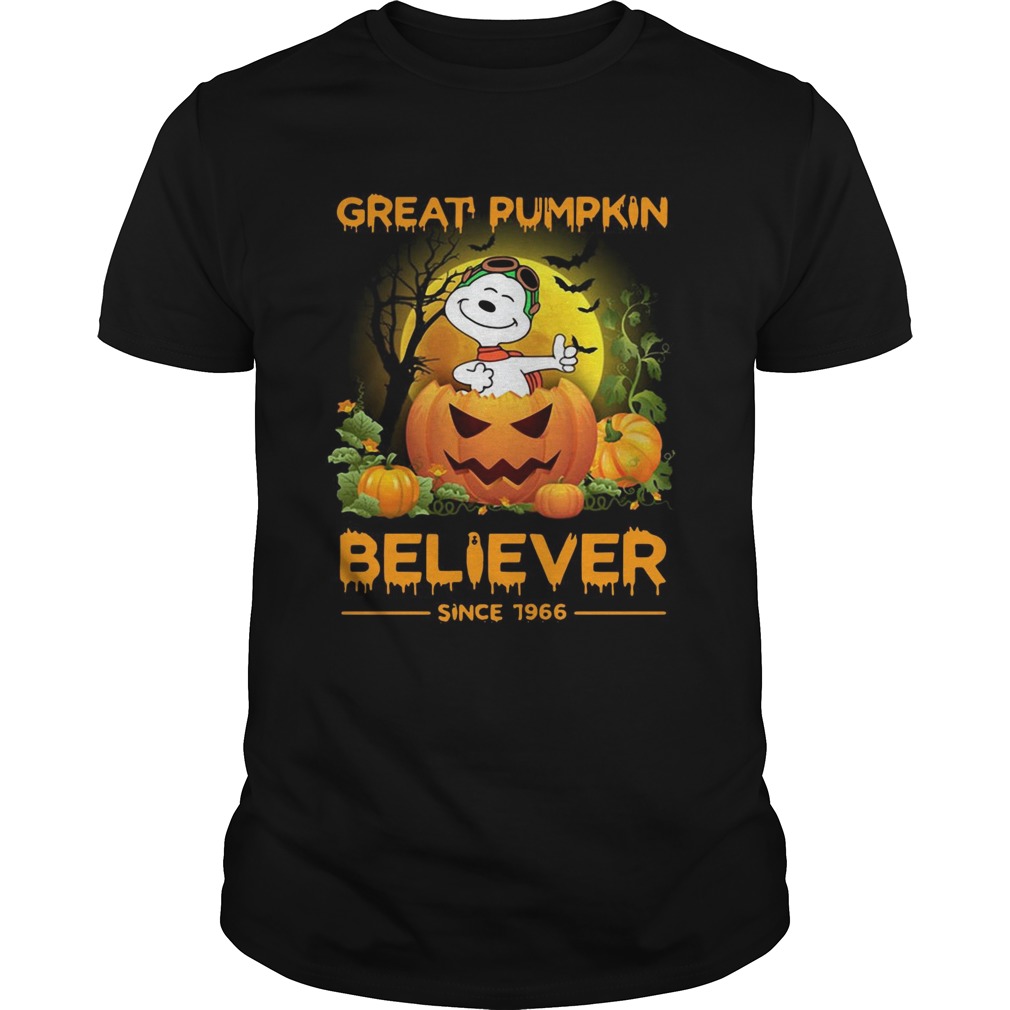 Snoopy great pumpkin believer since 1966 shirt