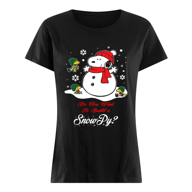 Snowman Snoopy Snowpy Christmas Classic Women's T-shirt