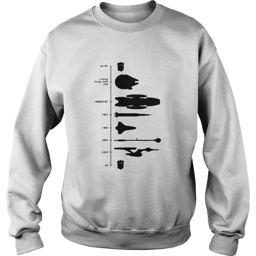 Space Ship Timeline Sweatshirt