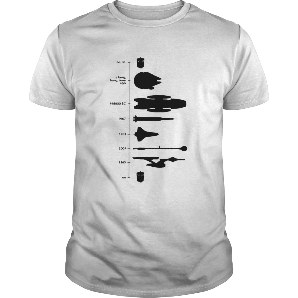 Space Ship Timeline shirt
