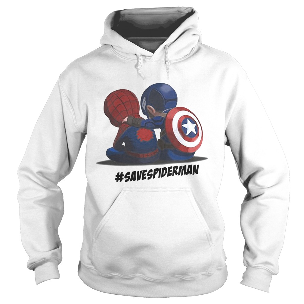 Spiderman and Captain America savespideman Hoodie