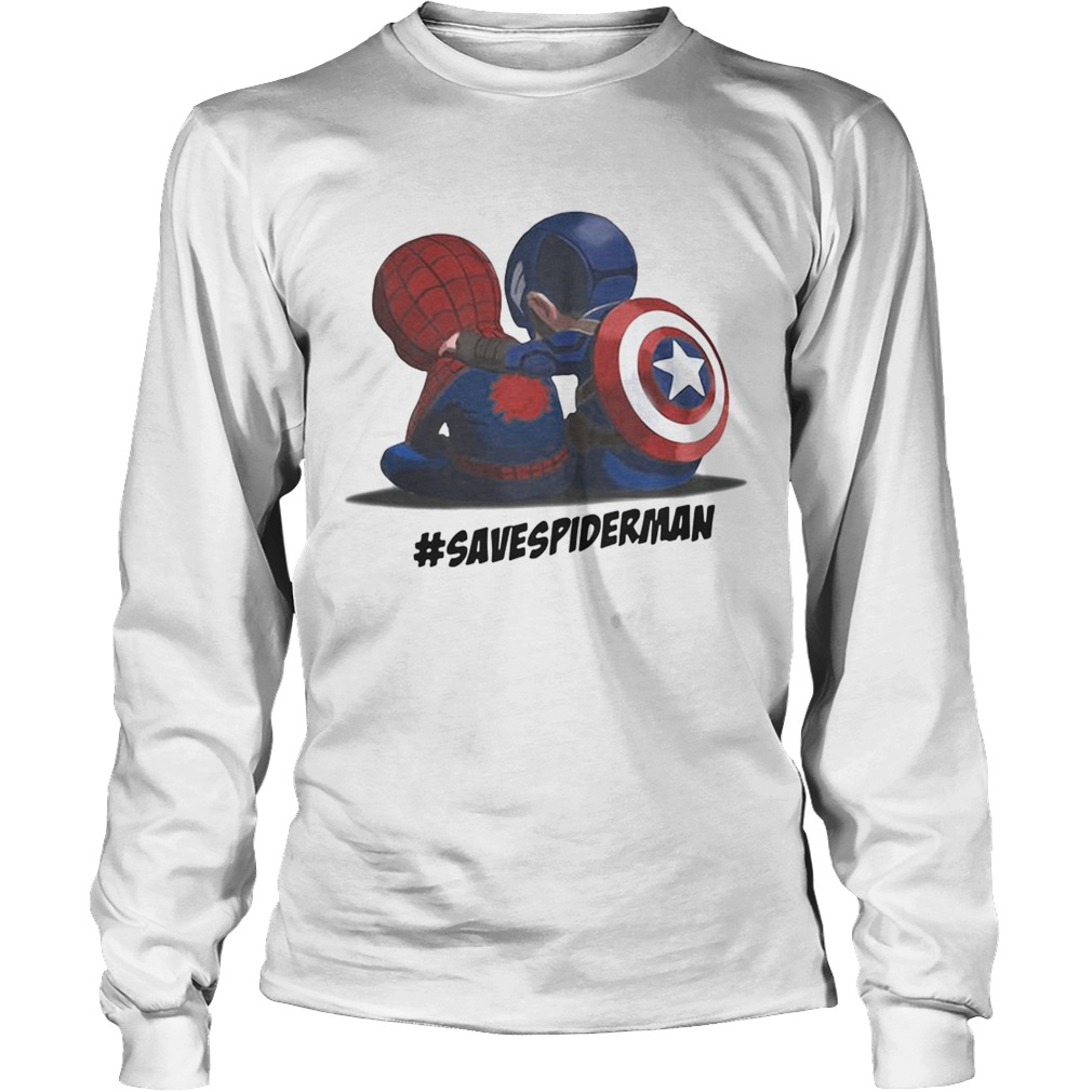 Spiderman and Captain America savespideman LongSleeve