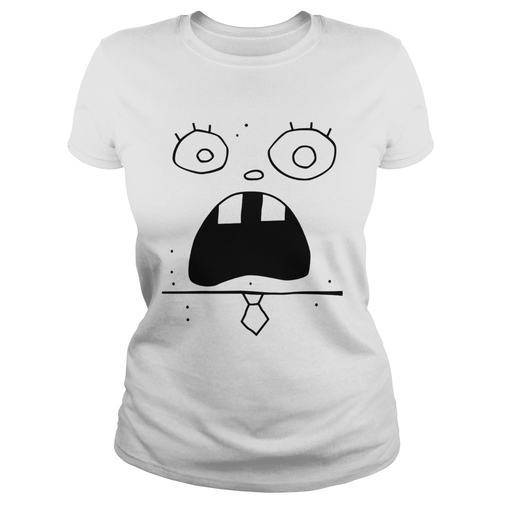 SpongeBob SquarePants Doodle Bob Face Costume Shirts Classic Ladies