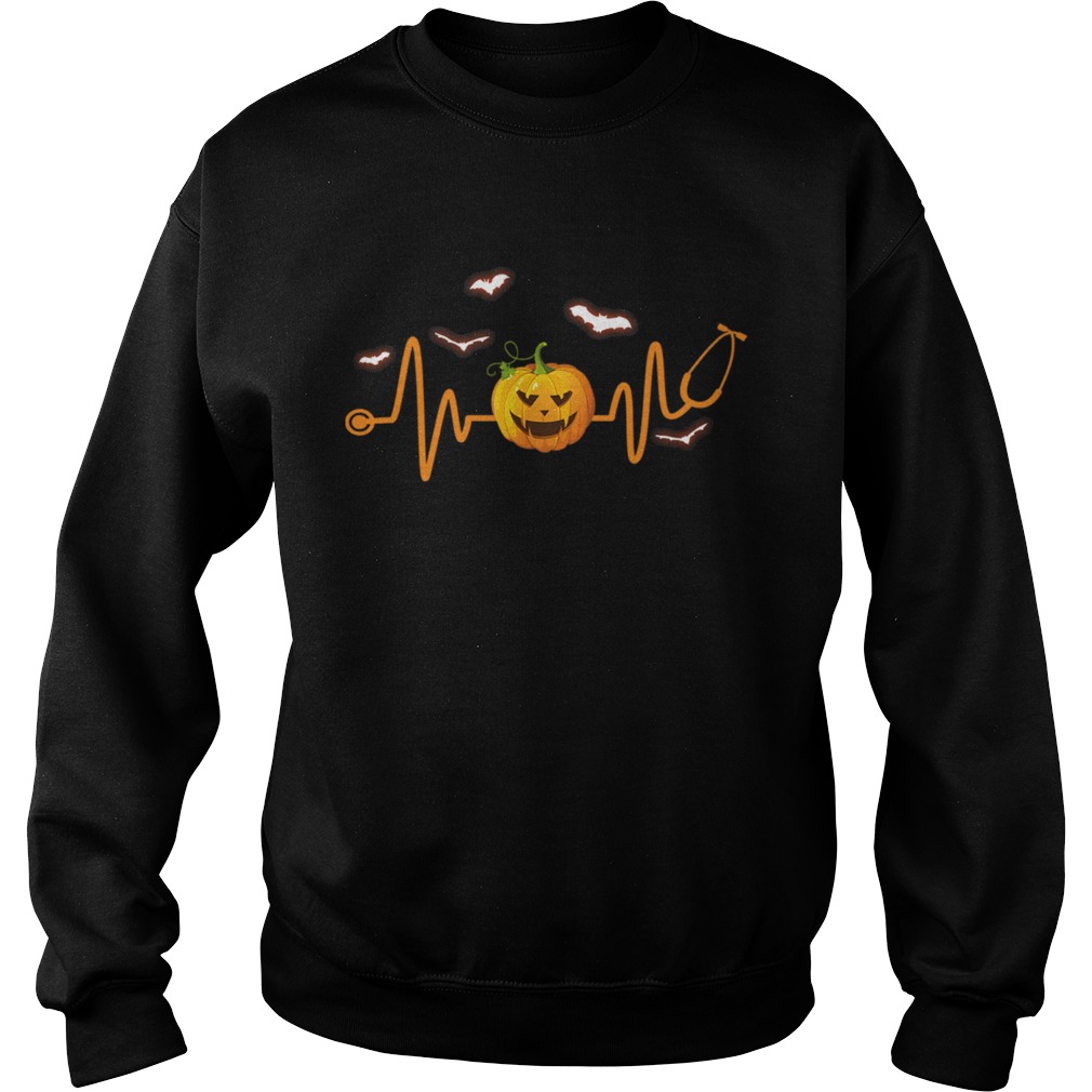Stethoscope Pumpkin Funny Nurse Halloween Costume TShirt Sweatshirt