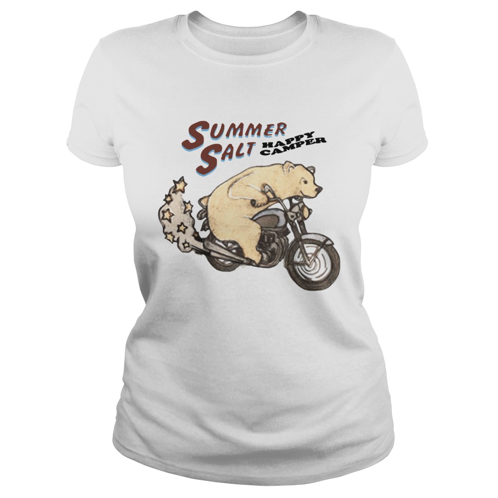 Summer salt merch happy camper bear t Classic Ladies
