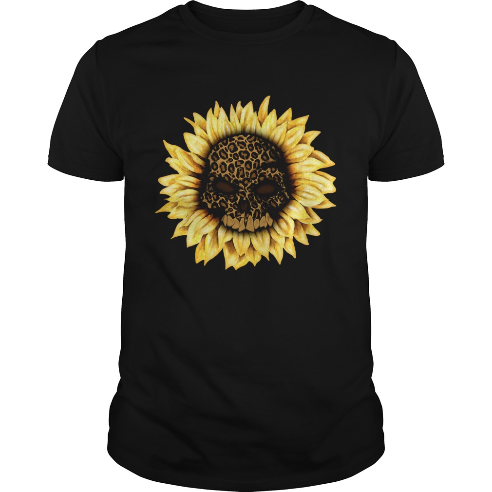 Sunflower leopard skull shirt