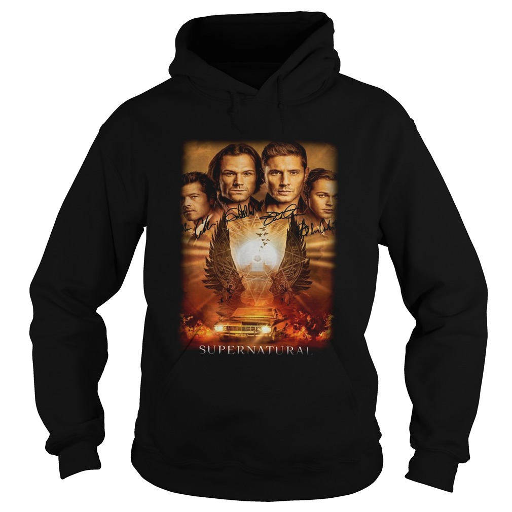 Supernatural The Winchesters final season characters signature Hoodie