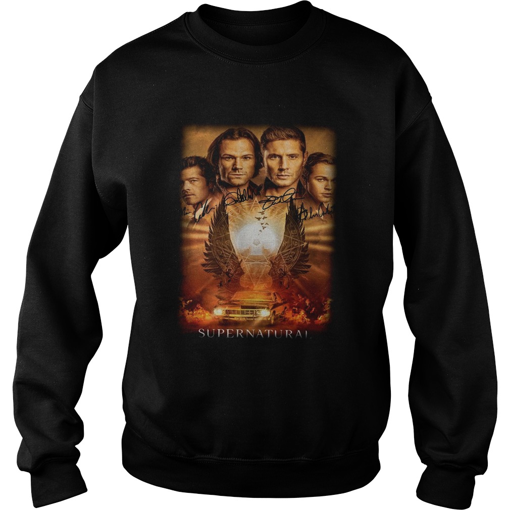 Supernatural The Winchesters final season characters signature Sweatshirt