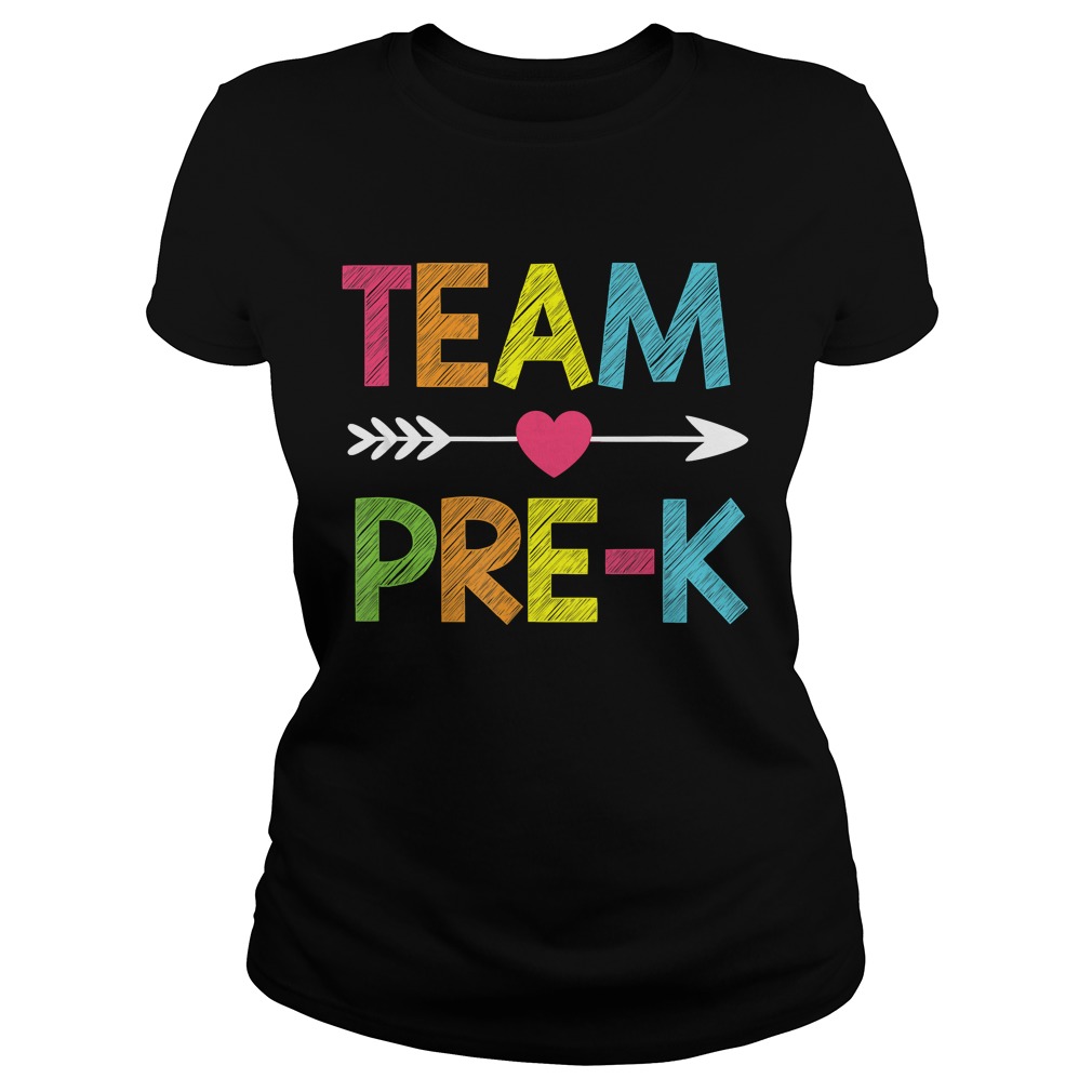Team PreK Teacher Student Back To School Gift TShirt Classic Ladies