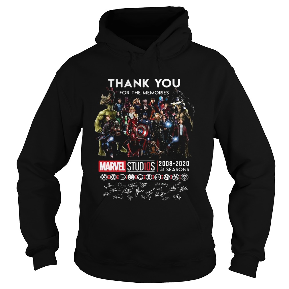 Thank you for the memories Marvel Studio all super heroes signed Hoodie