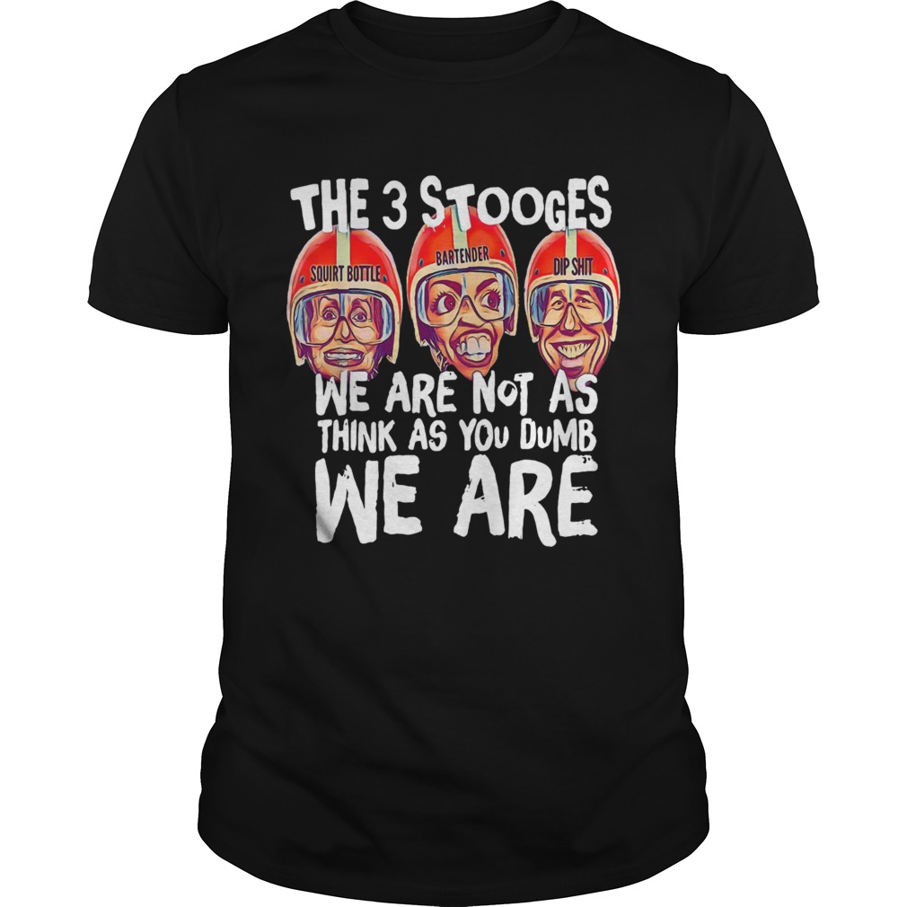 The 3 Stooges we are not as think as you dumb we are shirt