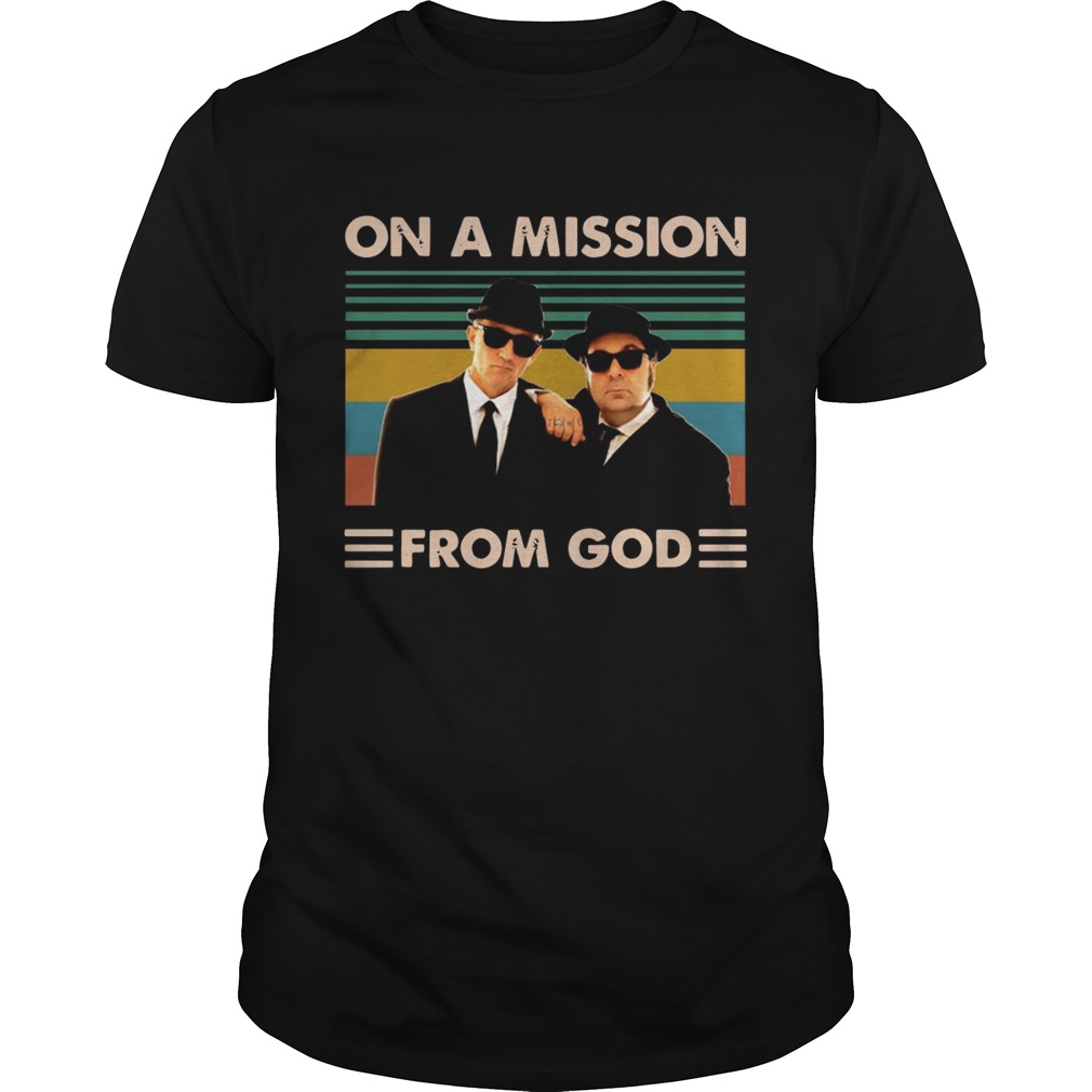 The Blues brothers on a mission from god vintage shirt