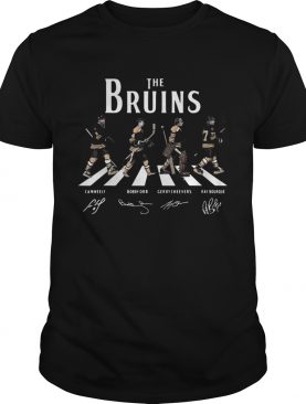 The Bruins Cam Neely Bobby Orr Gerry Cheevers Ray Bourque Walking Road shirt