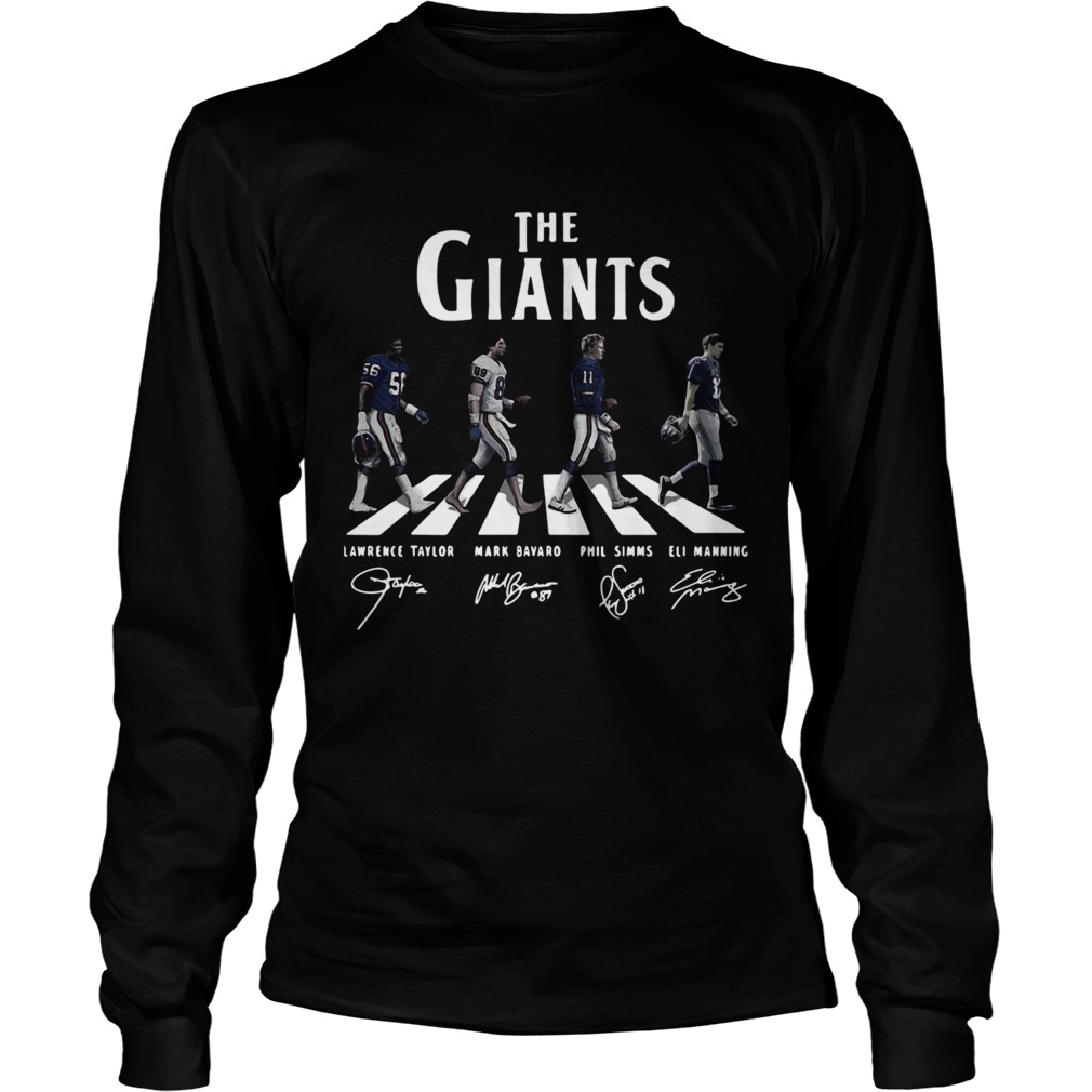 The New York Giants Abbey road signature LongSleeve