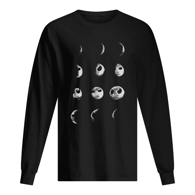 The Nightmare Before Christmas Jack Skellington Moon Long Sleeved T-shirt 