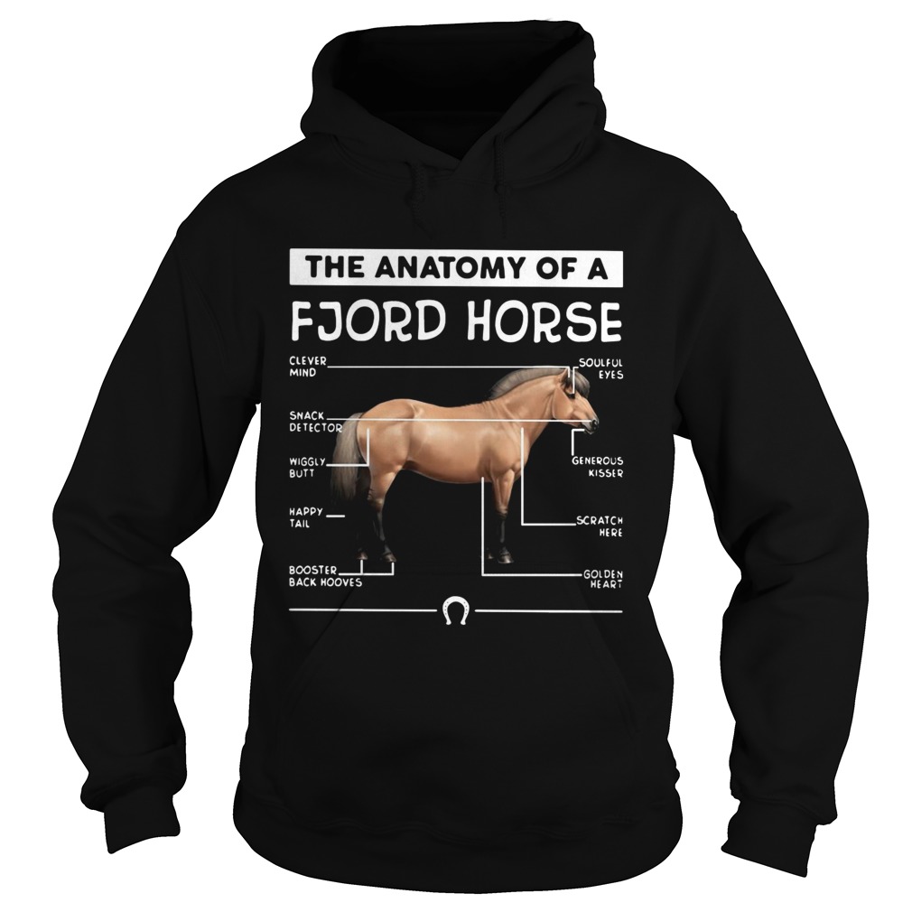The anatomy of a Fjord horse Hoodie