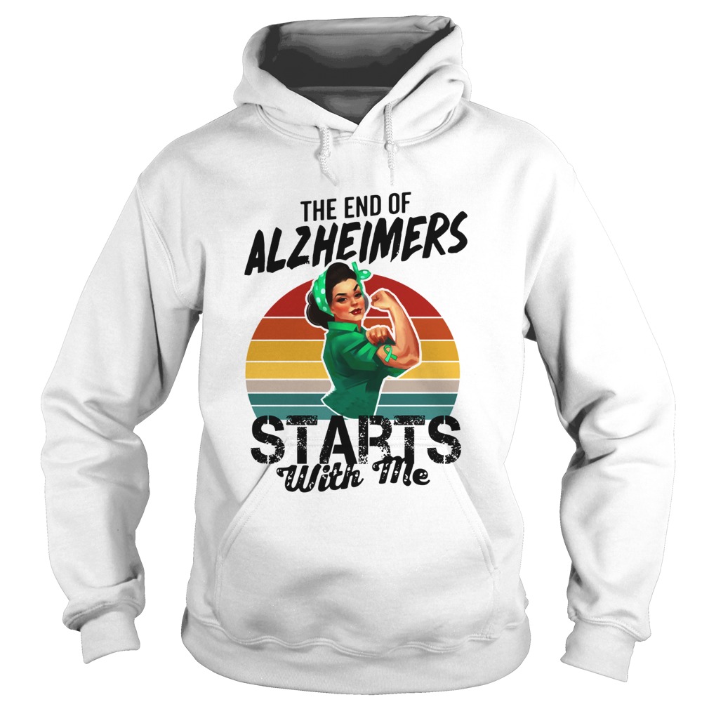 The end of Alzheimers Starts with me we can do it Hoodie