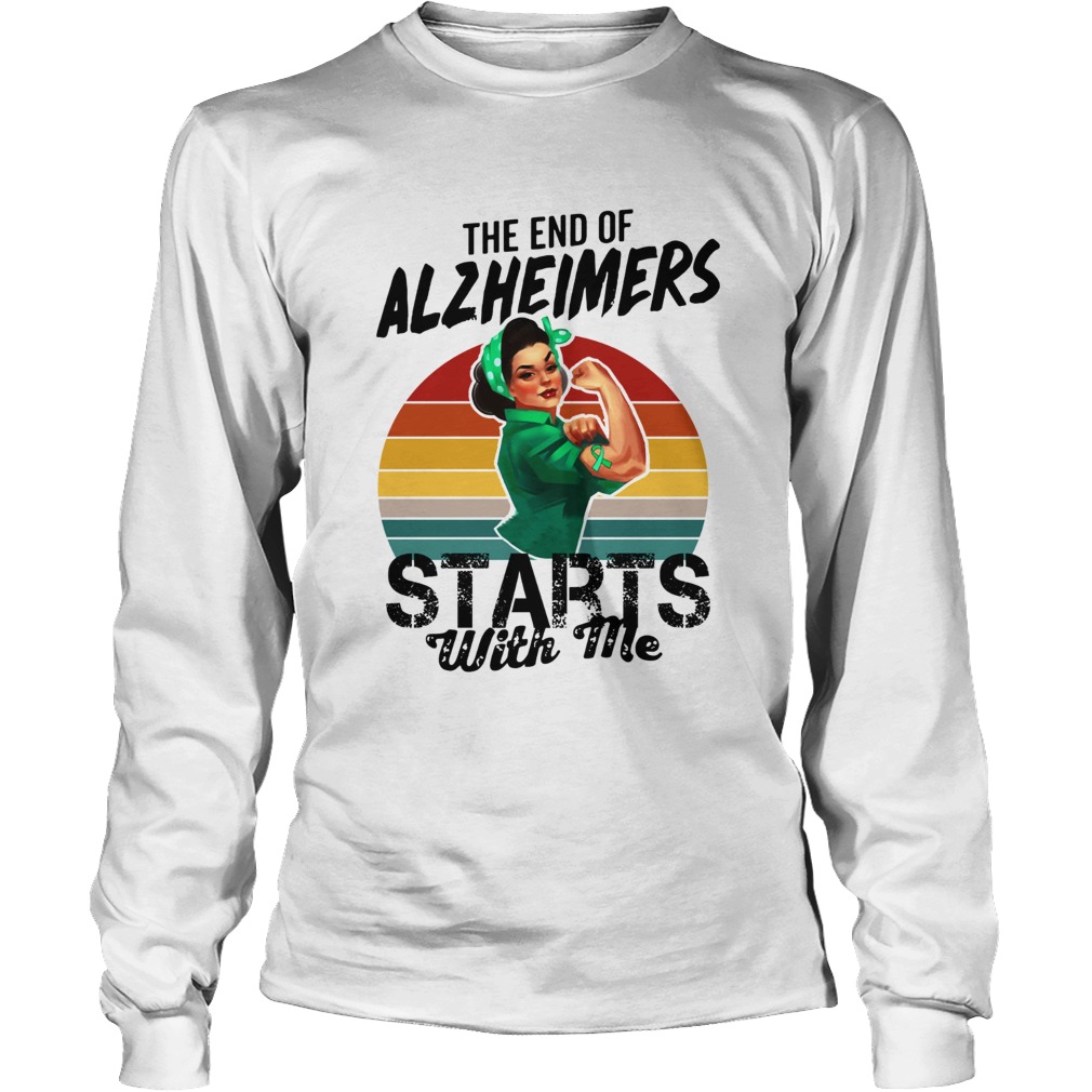 The end of Alzheimers Starts with me we can do it LongSleeve