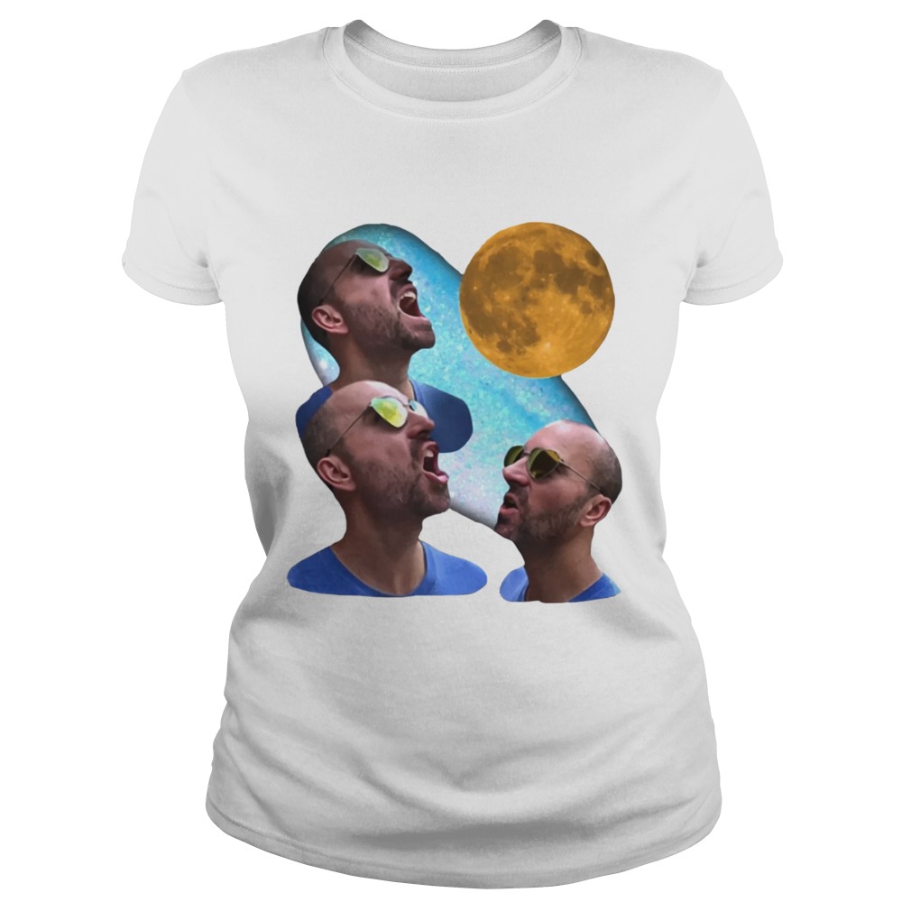 Three Zach Moon Tee Shirt Classic Ladies