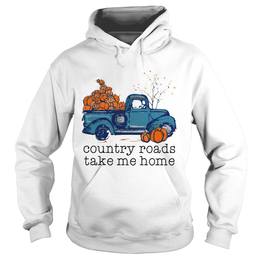 Truck pumpkin Country roads take me home Hoodie