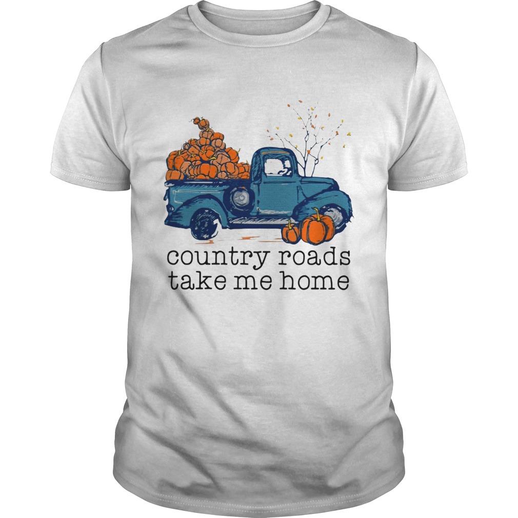 Truck pumpkin Country roads take me home shirt