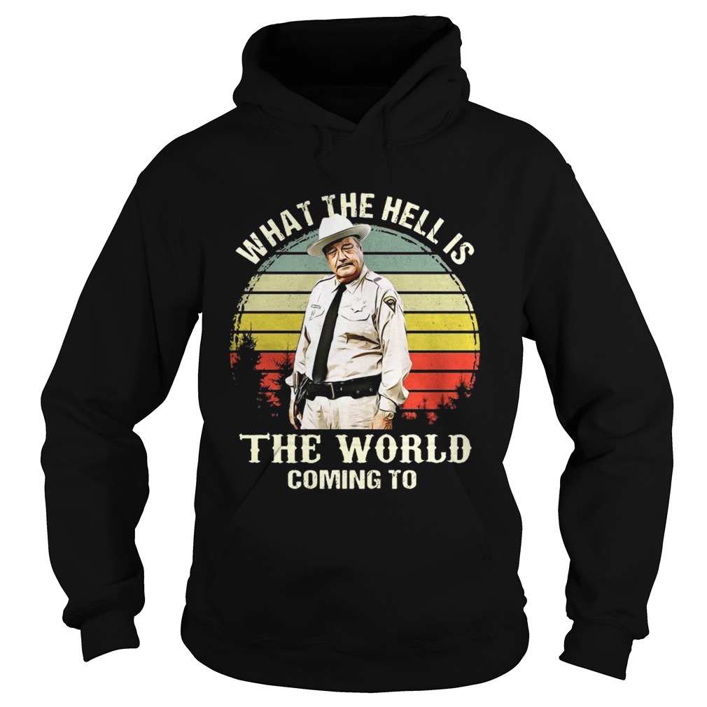 Vintage Buford T Justice What The Hell Is The World Coming To Shirt Hoodie