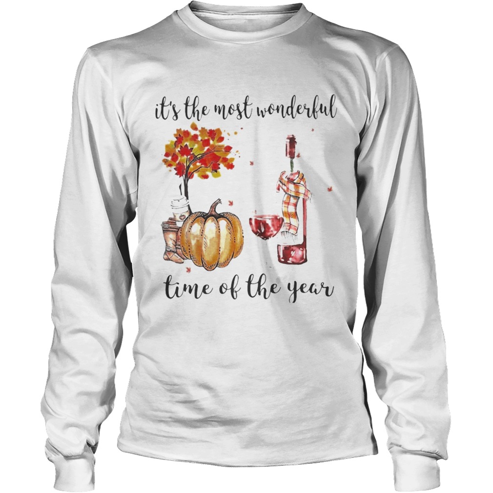 Wine Its the most wonderful time of the year LongSleeve