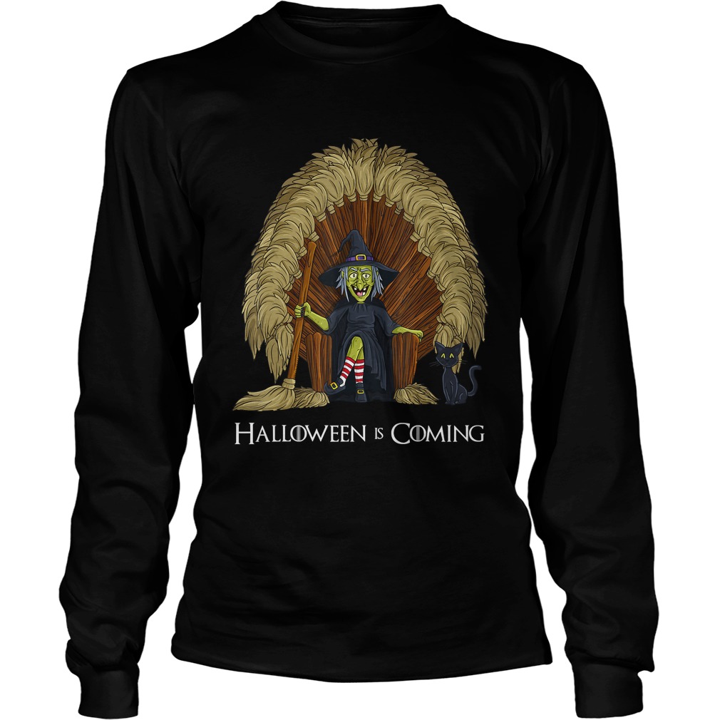 Witch Brooms Throne Funny HalloweenTShirt LongSleeve
