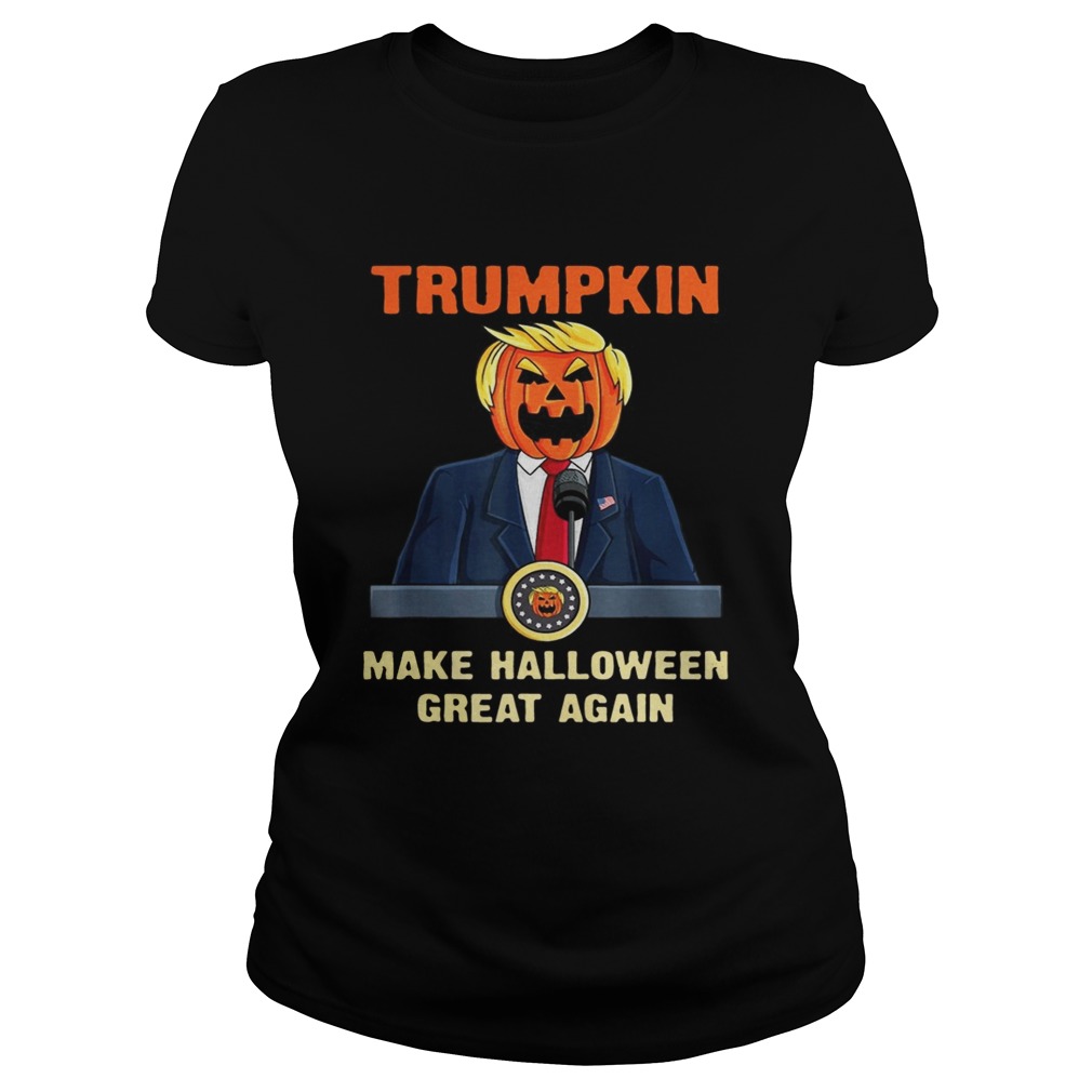 trumpkin make halloween great again Classic Ladies