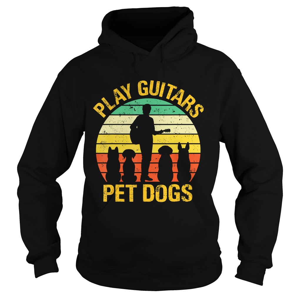 vintage Play guitars pet dogsTShirt Hoodie