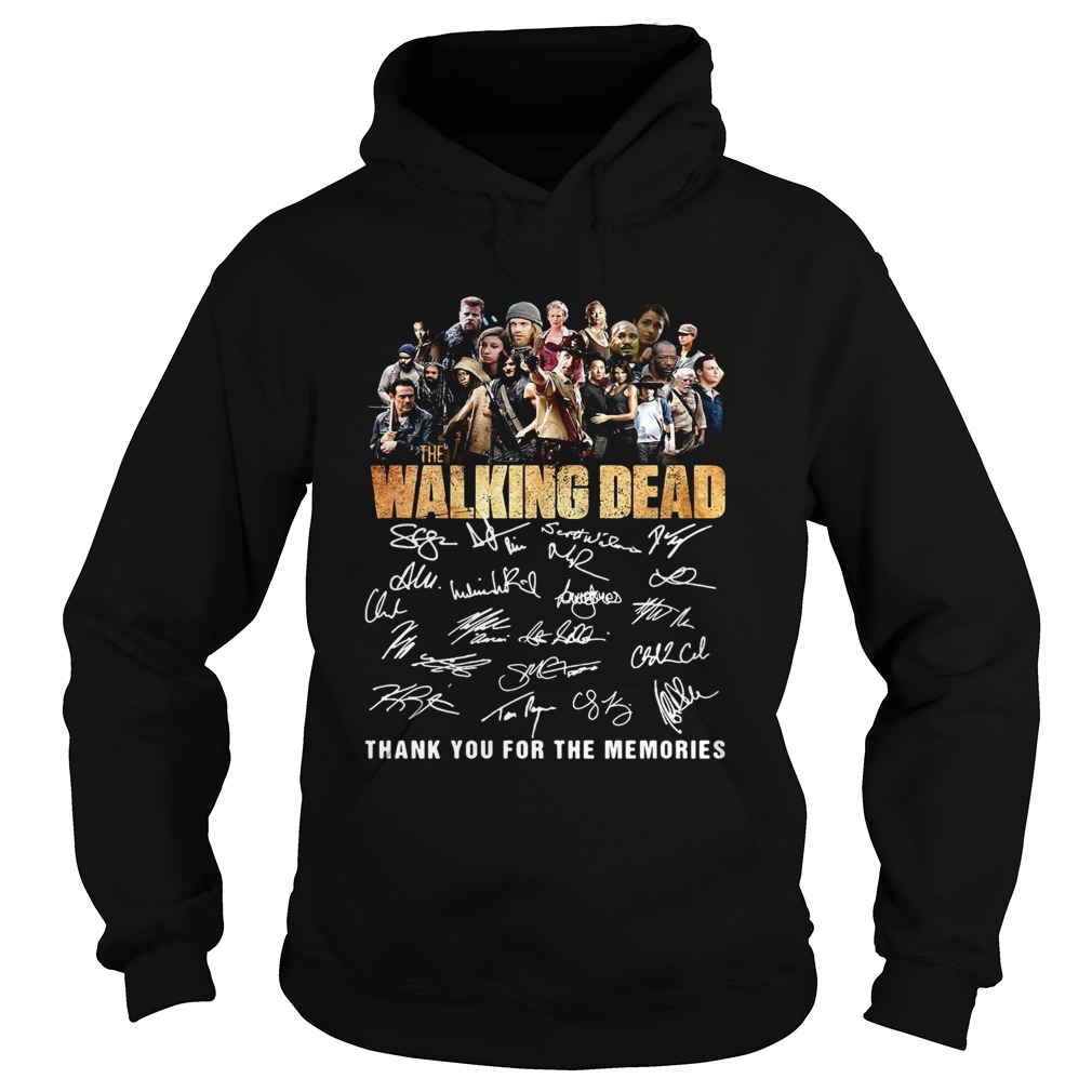 10th Anniversary Walking Dead Thank You For The Memories Shirt Hoodie