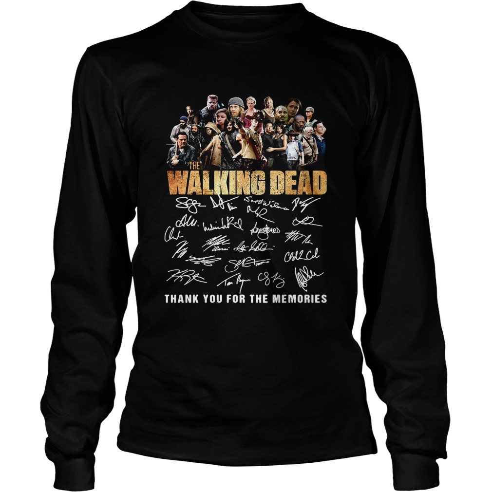 10th Anniversary Walking Dead Thank You For The Memories Shirt LongSleeve