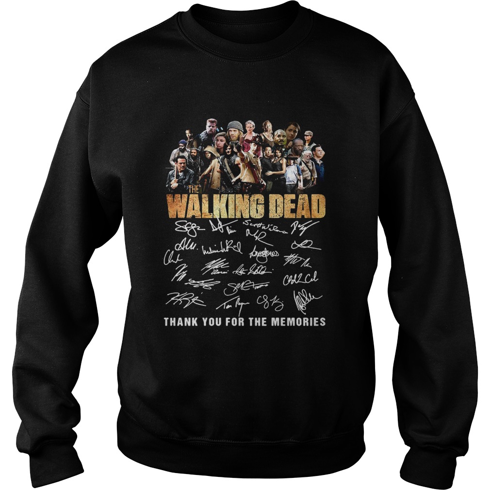 10th Anniversary Walking Dead Thank You For The Memories Shirt Sweatshirt
