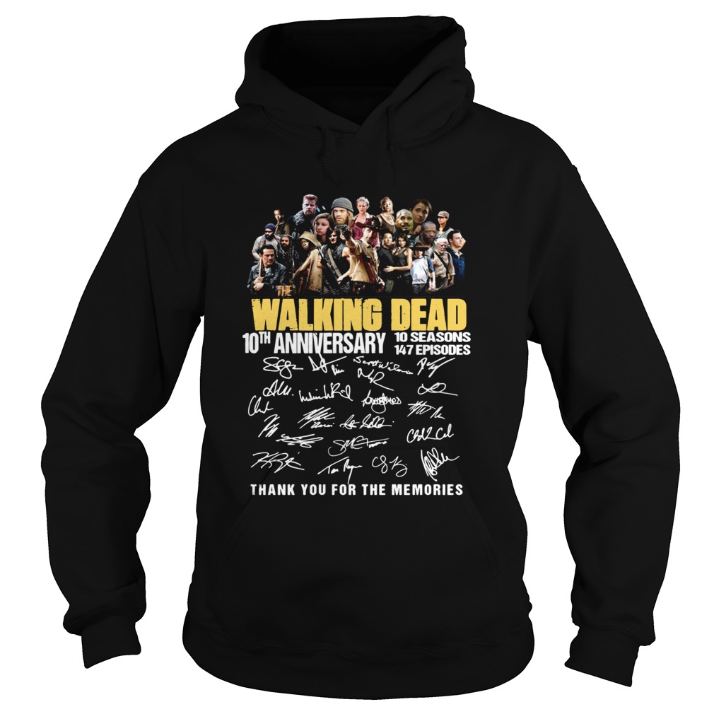 10th Anniversary Walking Dead thank you for the memories Hoodie