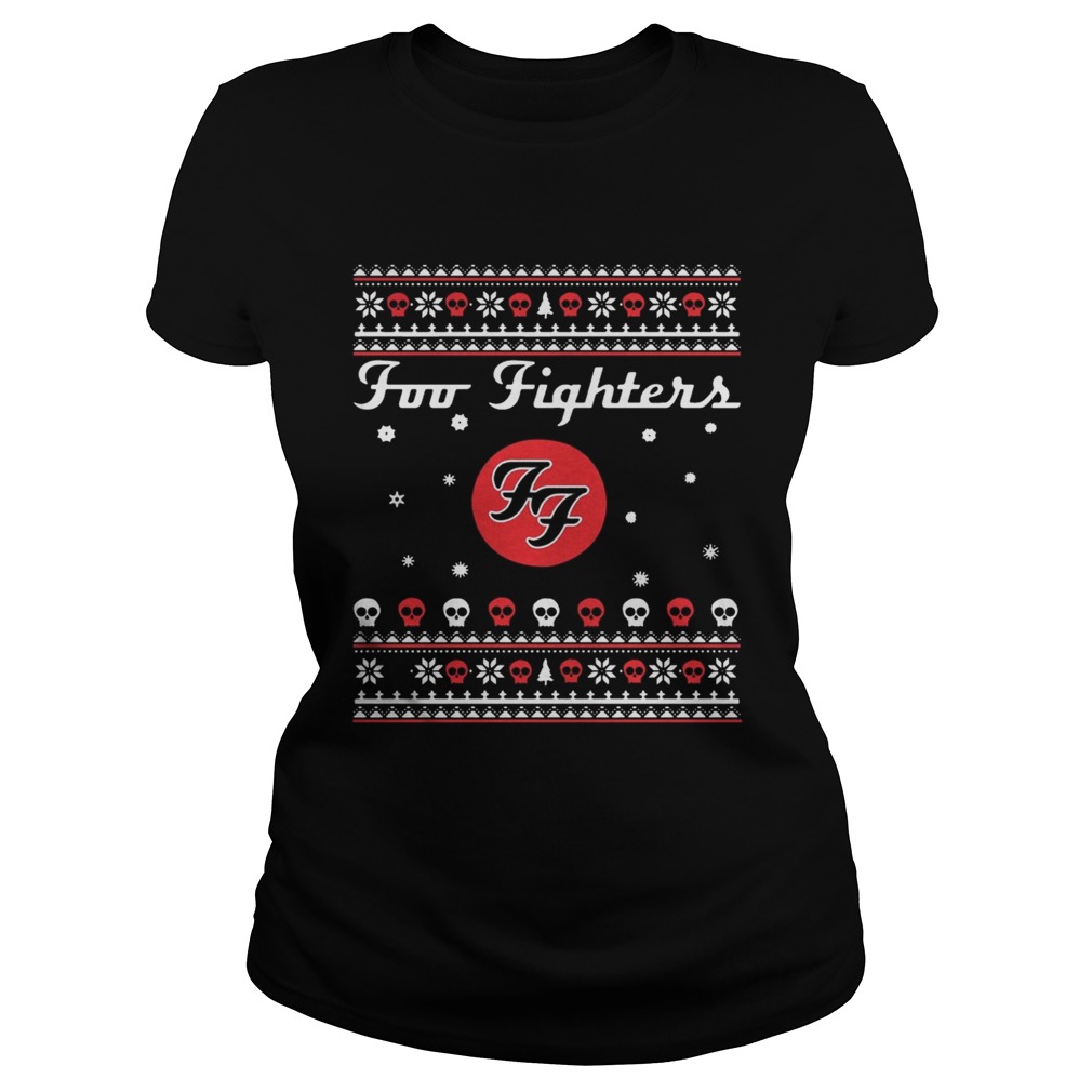1571386547Foo Fighters Christmas Shirt Classic Ladies