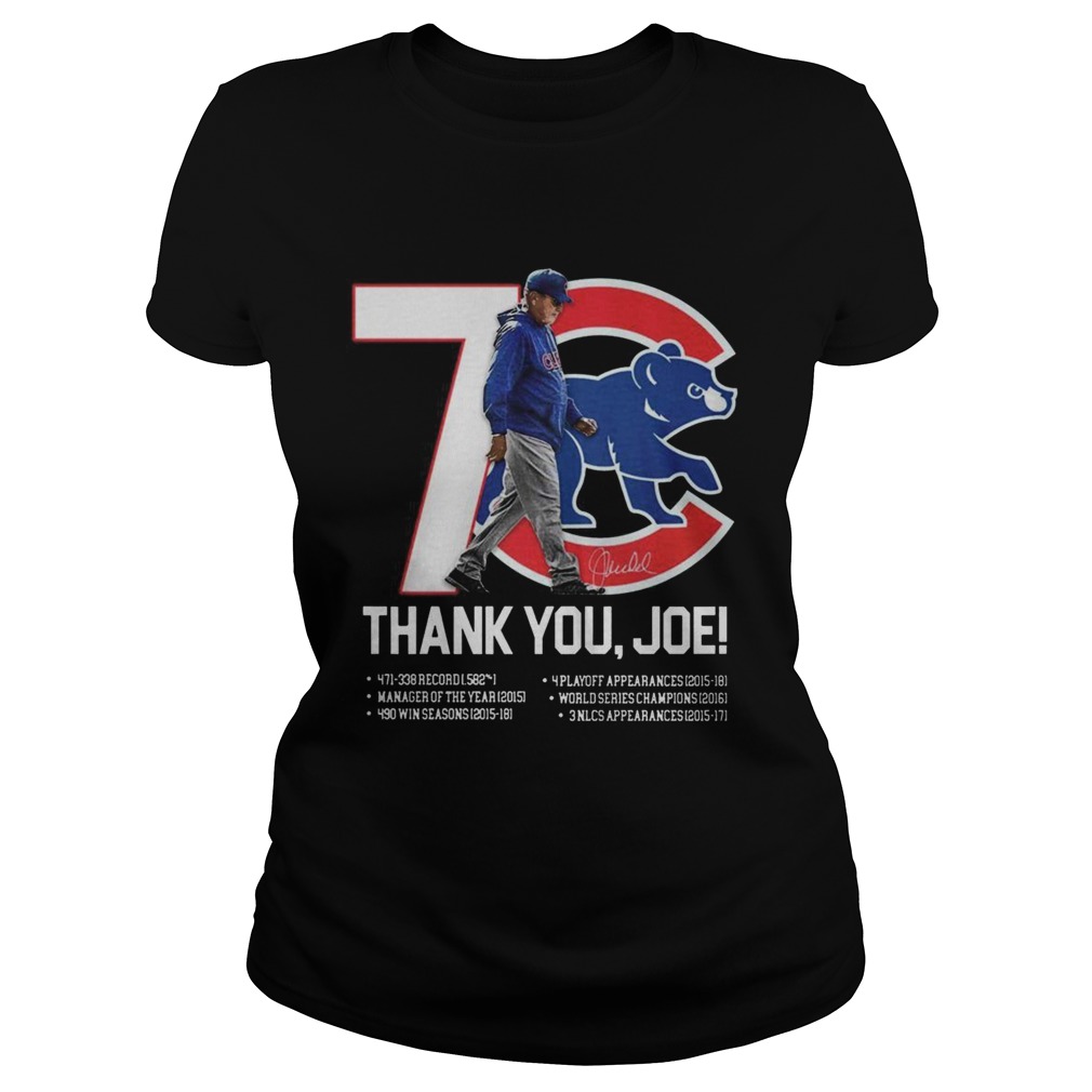 7 Chicago Cubs thank you Joe Maddon Rumors Classic Ladies