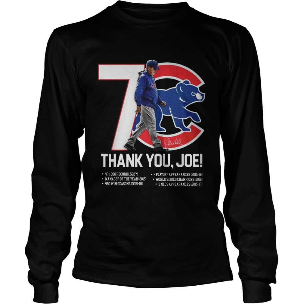 7 Chicago Cubs thank you Joe Maddon Rumors LongSleeve