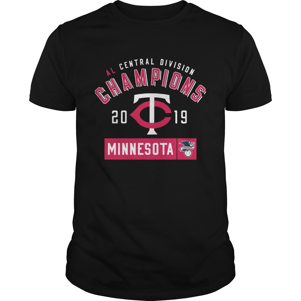 Al central division champions 2019 Minnesota Twins shirt