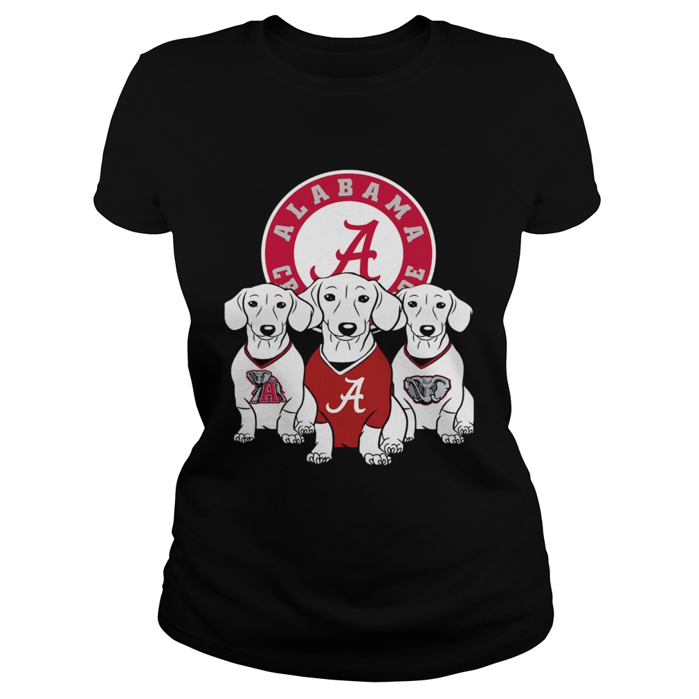 Alabama Crimson Tide Dachshund dog Classic Ladies