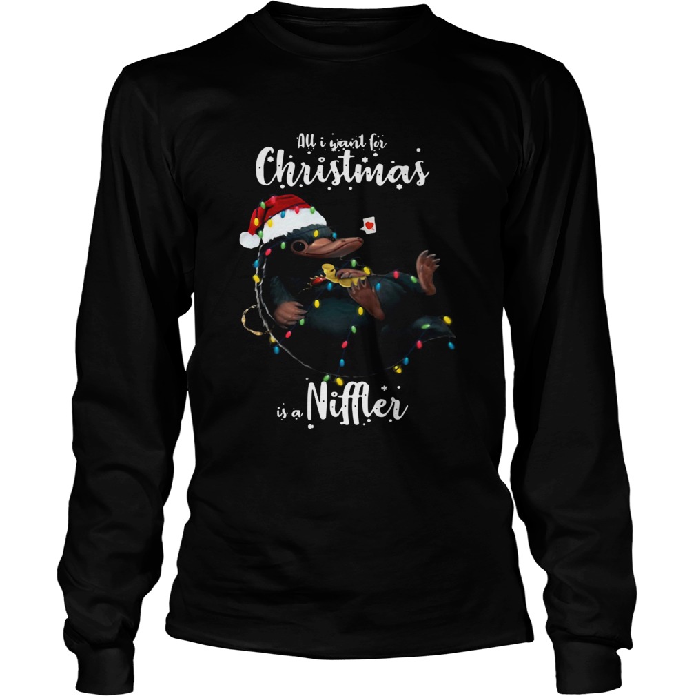 All I Want For Christmas Is A Niffler Shirt LongSleeve