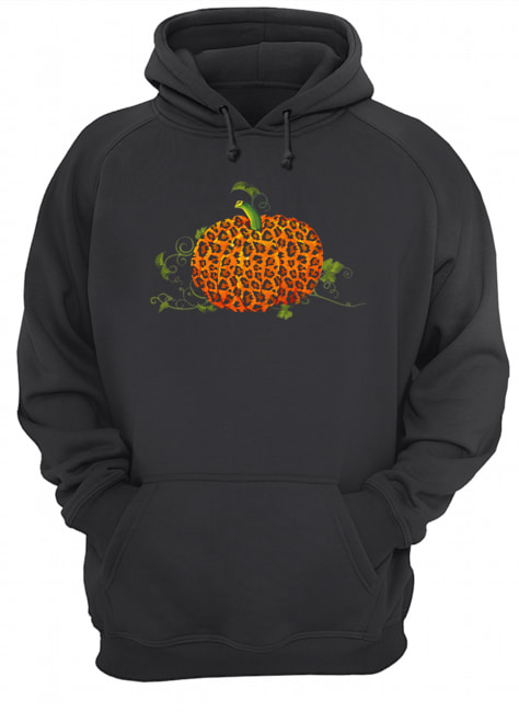 Animal Leopard Pumpkin Fall Autumn Halloween Gift T-Shirt Unisex Hoodie