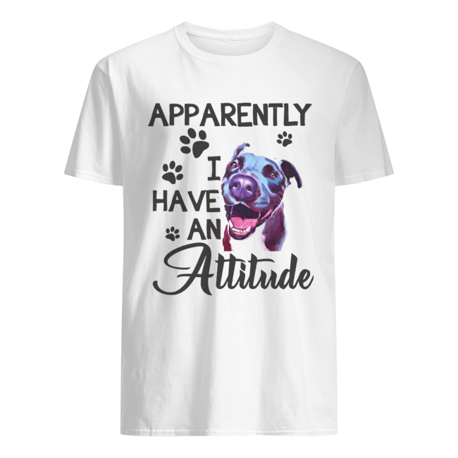 Apparently I have an attitude Pitbull Classic Men's T-shirt