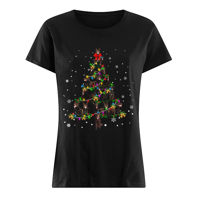 Australian Kelpie Christmas Tree T-Shirt Classic Women's T-shirt
