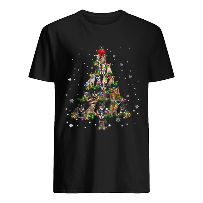Australian cattle dog Christmas Tree T-Shirt