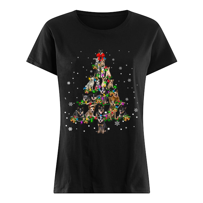 Australian cattle dog Christmas Tree T-Shirt Classic Women's T-shirt