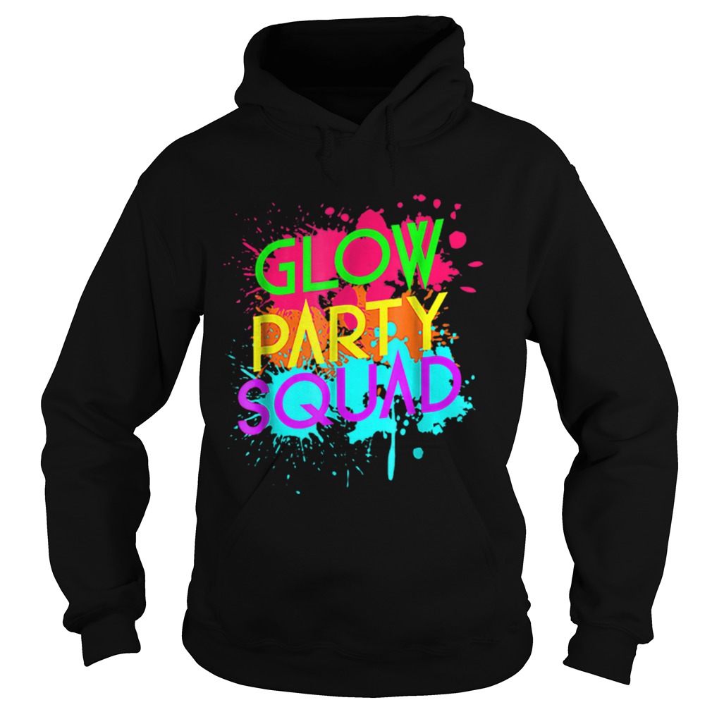 Awesome Glow Party SquadNeon Effect Group Halloween Hoodie