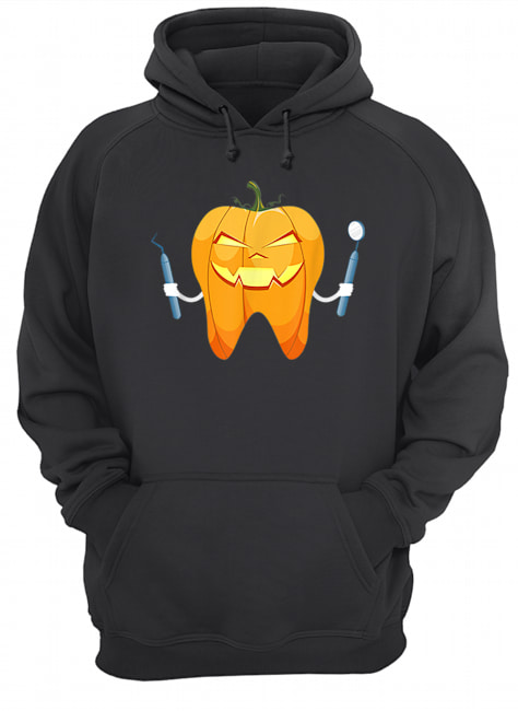 Beautiful Dentist Halloween Night Pumpkin Scrubs Scary Gift Unisex Hoodie