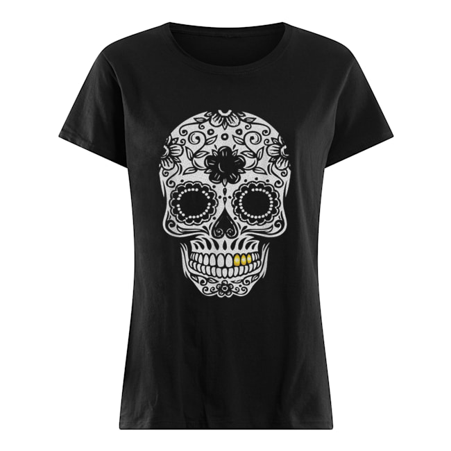 Beautiful Halloween Day Of The Dead Sugar Skull Retro Outfit Classic Women's T-shirt