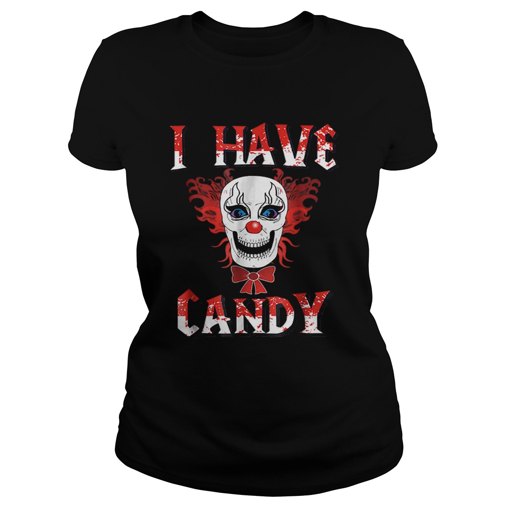 Beautiful I Have Candy Scary Clown CostumeCreepy Mask Classic Ladies