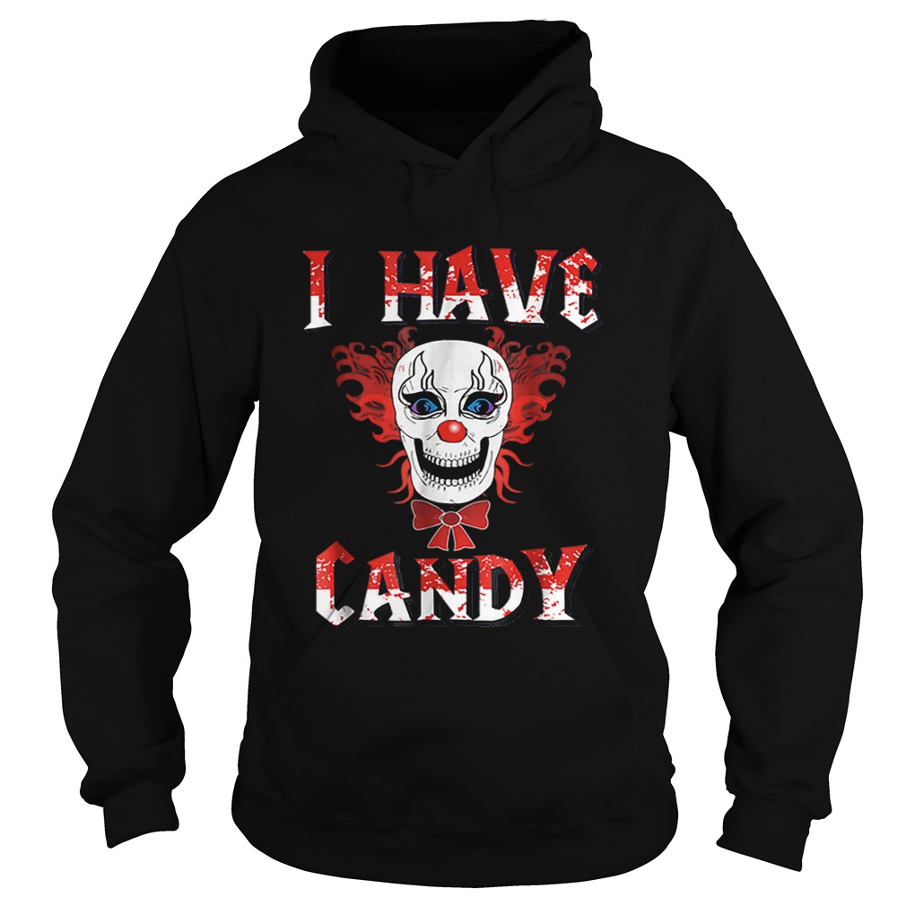 Beautiful I Have Candy Scary Clown CostumeCreepy Mask Hoodie